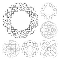 Guilloche vector elements N12