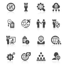 Global Business Icon set N7