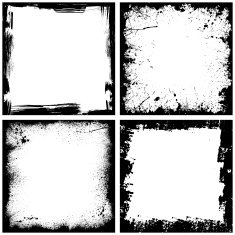 Four black frames