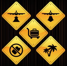 Yellow Signs - Plane Travel N3