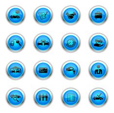 Blue Icons - Car Rental free image download