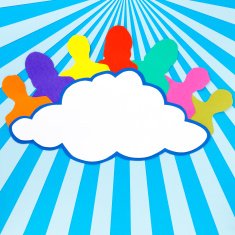 People over the cloud