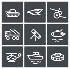 Military icon set N4