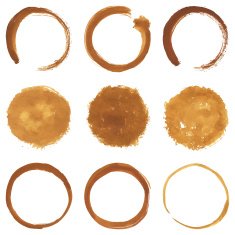 Circular Orange Brush Stroke N2