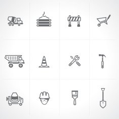 Construction icon set N14