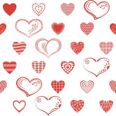 Valentine heart seamless N16