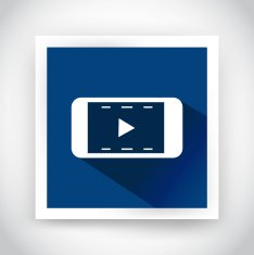Icon of video for web and mobile applications