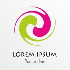 Abstract Flying Birds Logo Template