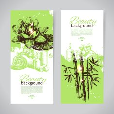 Set of spa banners N4
