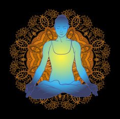 beautiful woman doing yoga meditation N6