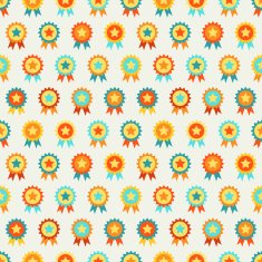 Reward seamless vector pattern of medal N2