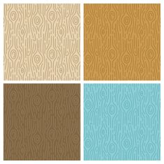 Vector wooden seamless patterns