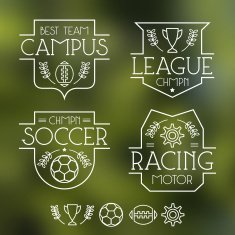 Sport badges and icons