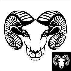 Ram head logo or icon
