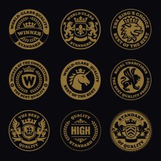 quality icon insignia stamp
