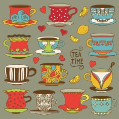 Tea time vintage set N2
