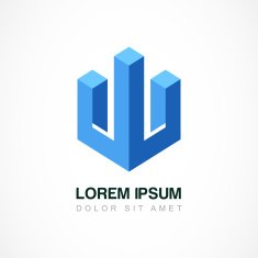 Business technology vector logo template