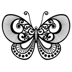 Vector Beautiful Butterfly N18