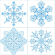 snowflakes set N20