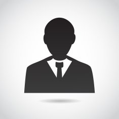 Man icon isolated on white background N2