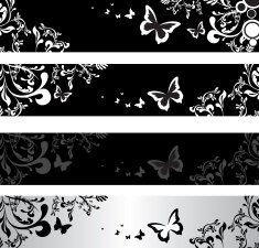 Floral banners N19