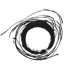 Splash blot banner set in black on white abstract watercolor N34