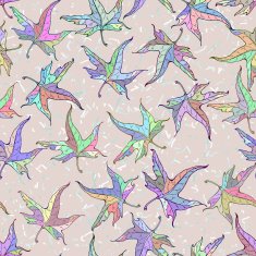 Seamless leaves pattern N12