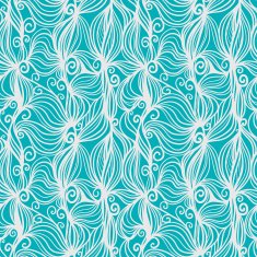 Abstract floral seamless pattern in blue and white N2