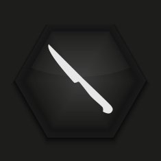 Vector creative icon on black background Eps10 N37