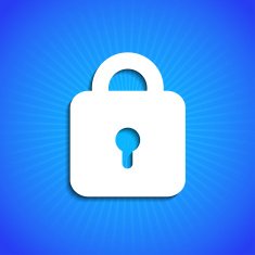 Vector icon on blue background Eps10 N28