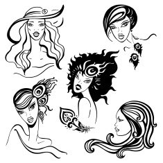 Beautiful Women set N2