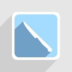 Vector blue icon on gray background Eps10 N47