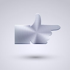 Vector full metal icon on blue background Eps10 N27