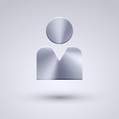 Vector full metal icon on blue background Eps10 N28