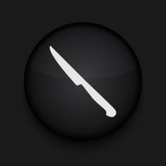 Vector knife icon Eps10 Easy to edit