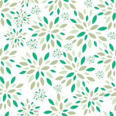 Flower Leaves Seamless Pattern Background Vector Illustration N9