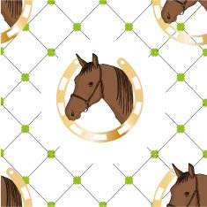 Seamless horse pattern N3