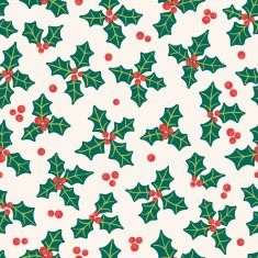 Christmas seamless pattern with poinsettia N2
