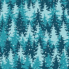 Heavy snow in the pine forest N2
