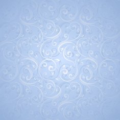 Seamless blue floral pattern Vector illustration N5