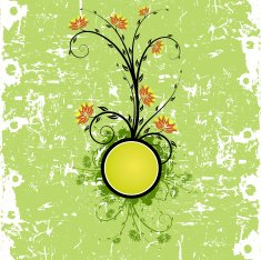 Grunge floral background N47
