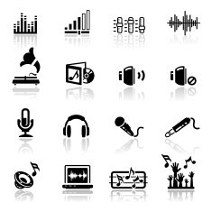 Icons set Sound N2