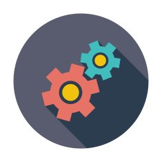 Gear Flat Icon N4