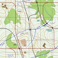 Seamless Abstract topographical map