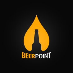 beer glass bottle drop design background