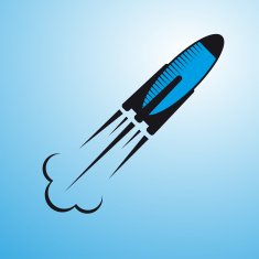 Rocket icon vector N2