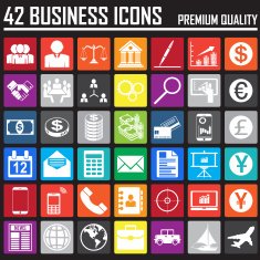 42 Business Metro icons set Premium Quality N2