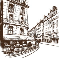 City hand drawn vector illustration N20