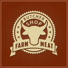 Labels of butcher shop N55