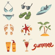 Summer elements for your design N18